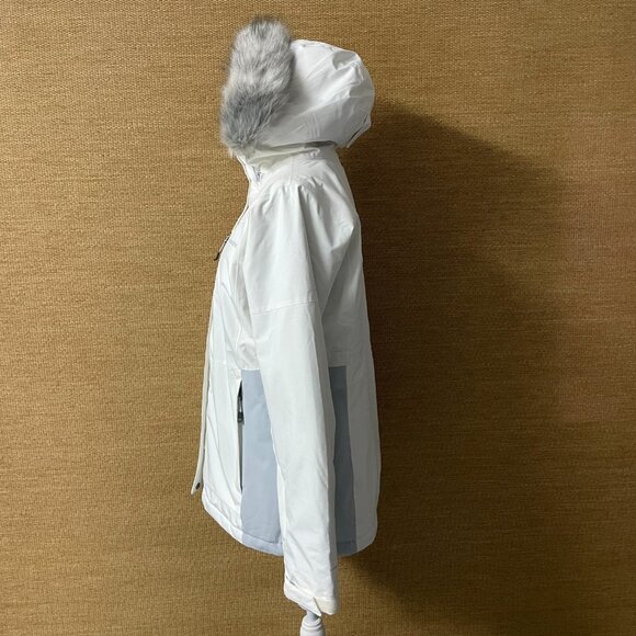 Columbia Ava Alpine Hooded Ski Jacket Women's L White Grey - Picture 2 of 16